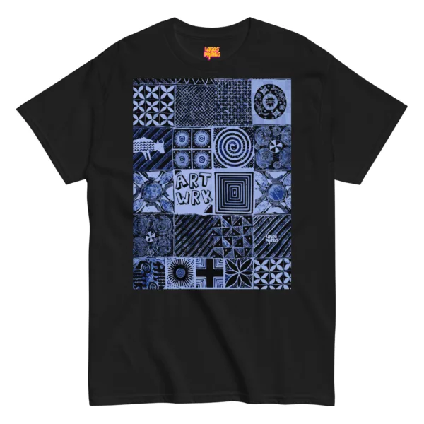 Adire Artwork - Indigo print T-shirt - Image 5