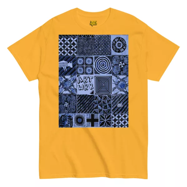 Adire Artwork - Indigo print T-shirt - Image 3