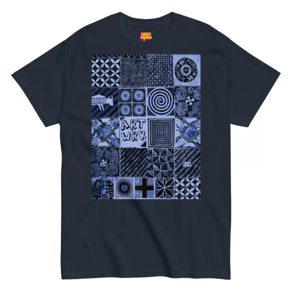 Adire Artwork - Indigo print T-shirt - Image 6