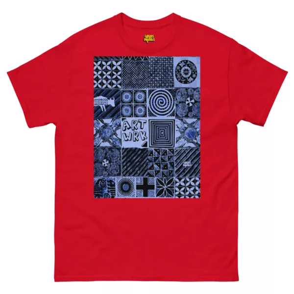 Adire Artwork - Indigo print T-shirt - Image 7