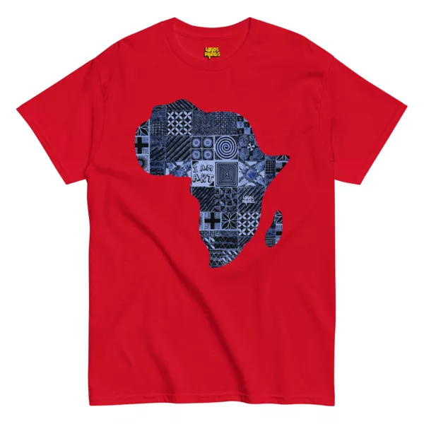 Adire Africa Artwork – Indigo print T-shirt - Image 3