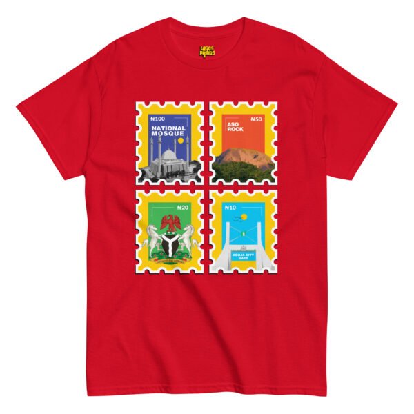 Abuja Stamps T-Shirt | Nigerian Culture & Abuja Landmarks T-shirt - Image 3