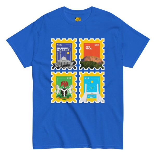 Abuja Stamps T-Shirt | Nigerian Culture & Abuja Landmarks T-shirt - Image 4